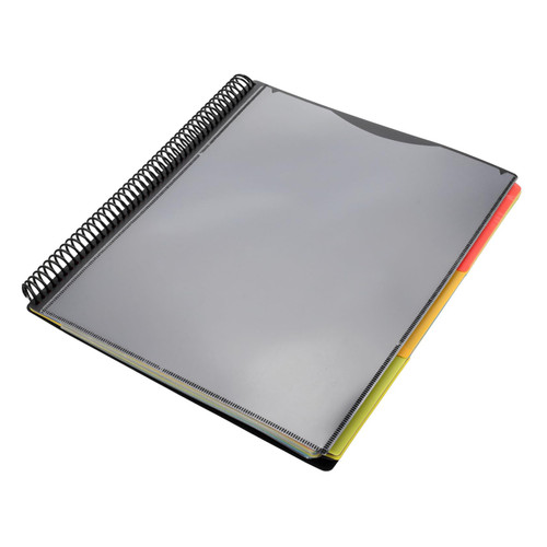 TEHAUX Coil Notebook Folder Document Dividers Binder Divider Folder Folders with Pockets Folder Organizer Poly Project Organizer Paper Folder File Pocket Folder Pp Storage Artifact Office