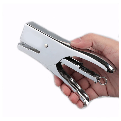Durable Staplers Office Stapler Hand-held Stapler Metal Stapler Small Labor-Saving Stapler Office Desktop Accessories 40 Pages of Silver Paper Stapler