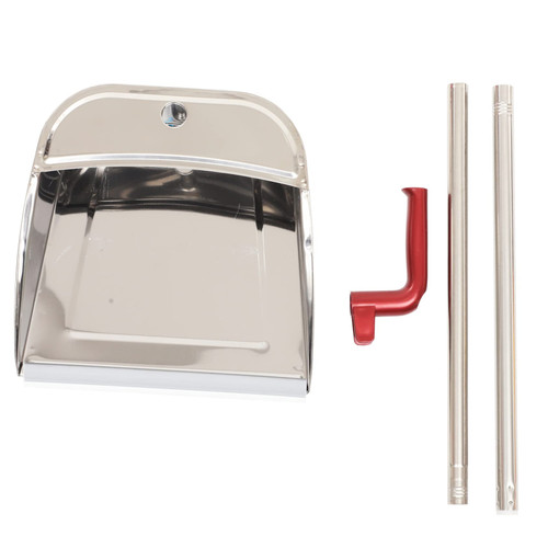 OFFSCH Garbage Shovel Outdoor Pan Stand up Dustpan Garage Dustpan Cleaning Dustpan Outdoor Dustpan Pans with Handle Metal Pans Lobby Dust Pans Broom Office Commercial Garbage Can Iron