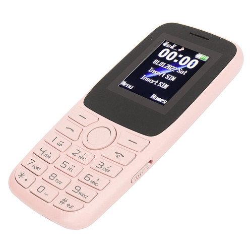 Senior Cell Phone, 2G GSM Unlocked Mobile Basic Phone for Elderly Kids, Easy to Use Big Buttons Loud Volume, 2.4 Inch Screen Dual SIM Card, with Camera FM Radio Recording (Pink)