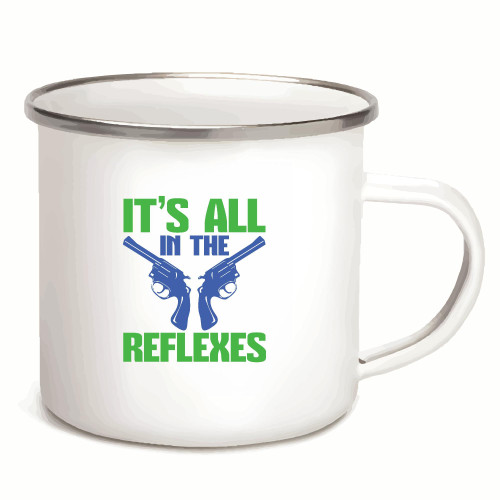 Find the Perfect Gift for Gamers Reflex Essentials 12oz Enamel Silver Mug