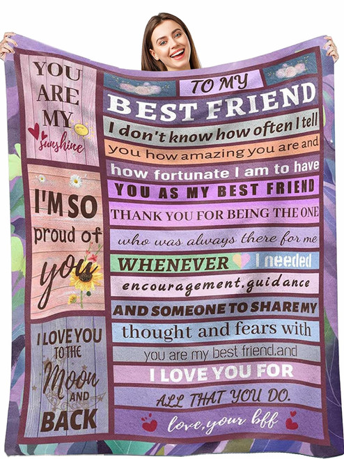Best Friend Birthday Gifts for Women, Birthday Gifts for Best Friend Women, Best Friend Blanket 60"x50", Friendship Gifts for Women Friends, Gifts for Friends Female, BFF Gifts for Women Best Friend Birthday Gifts for Women, Birthday Gifts for Best Friend Women, Best Friend Blanket 60"x50", Friendship Gifts for Women Friends, Gifts for Friends Female, BFF Gifts for Women