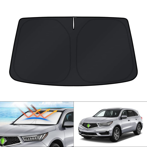 KUST Windshield Sun Shade for Acura MDX 2014-2020 Window Sunshade Sun Visor Protector Foldable Blocks UV Rays Keep Your Car Cooler