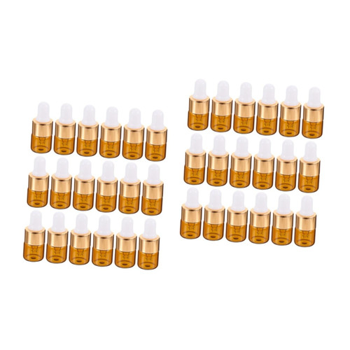 ULTECHNOVO 50 pcs pack small travel bottle perfume Glass Dropper Bottle Essential Oil Holder essential oil mini Dropper Bottle pipettes dropper perfume bottle dispensing bottle cosmetic