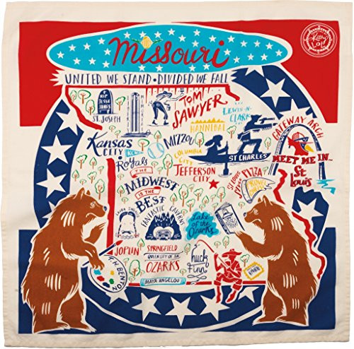 Missouri State Dish Towel Primitives by Kathy