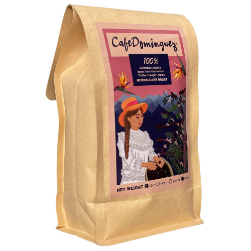 CafeDominguez Colombian Coffee Beans - Specialty - Whole Coffee Bean - Colombian Coffee - Whole Coffee Beans - 12oz CafeDominguez Colombian Coffee Beans - Specialty - Whole Coffee Bean - Colombian Coffee - Whole Coffee Beans - 12oz