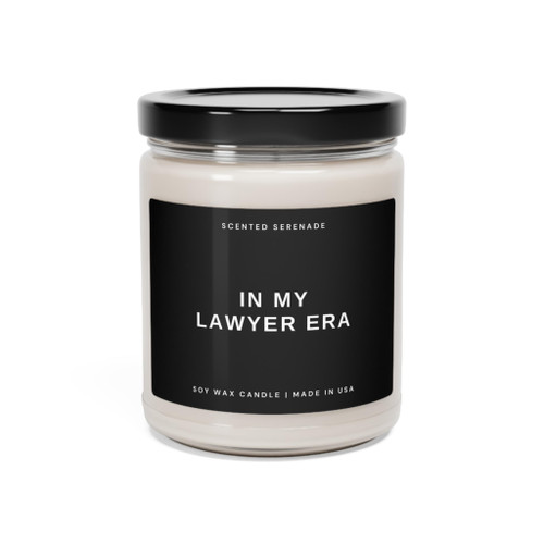 In My Lawyer Era Soy Candle, Lawyer Candle, Funny Lawyer Gift, Law School Graduation Gift, Law School Acceptance, Bar Exam Gift, New Lawyer Gift, Ecofriendly Soy Candle - 9oz In My Lawyer Era Soy Candle, Lawyer Candle, Funny Lawyer Gift, Law School Graduation Gift, Law School Acceptance, Bar Exam Gift, New Lawyer Gift, Ecofriendly Soy Candle - 9oz