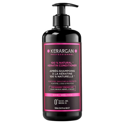 KERARGAN - Ultra Repairing Keratin Conditioner for Damaged and Stressed Hair - Softening, Smoothing, and Protective - Sulfate-Free, Non-GMO, No Mineral Oil - 16.9 Fl oz