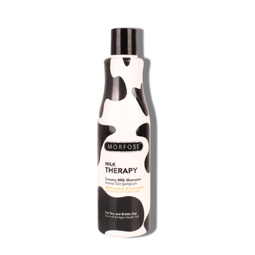 Morfose Professional Milk Therapy Creamy Hair Shampoo for Dry, Damaged, or Brittle Strands, Repairs and Protects, fuller, healthier, softer look, Eliminates Dryness, Damage, and Split Ends,16.91 Fl oz