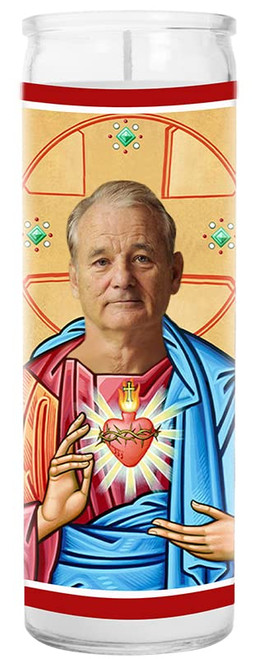 Murray Funny Saint Candle - 8 inch Glass Prayer Pop Culture Votive - Handmade in USA - Celeb Novelty Actor TV Show Movie Gift Murray Funny Saint Candle - 8 inch Glass Prayer Pop Culture Votive - Handmade in USA - Celeb Novelty Actor TV Show Movie Gift
