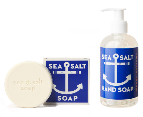 KALASTYLE Swedish Dream Sea Salt Invigorating Bath and Liquid Hand Soap, Bar and Pump Bottle, Set of 2 KALASTYLE Swedish Dream Sea Salt Invigorating Bath and Liquid Hand Soap, Bar and Pump Bottle, Set of 2