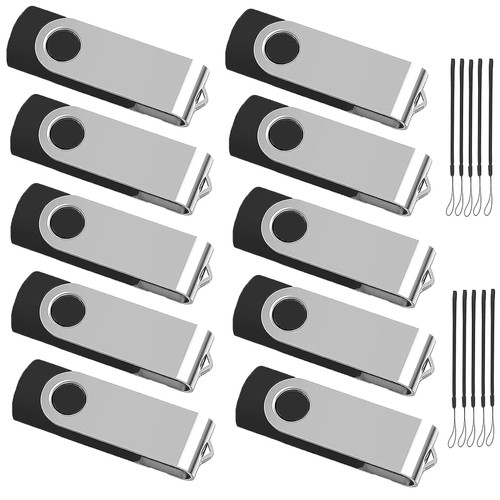 ABLAZE 10 Pack Flash Drive 1GB USB 2.0 Thumb Drives Bulk USB Drive 1GB USB Memory Sticks Pack