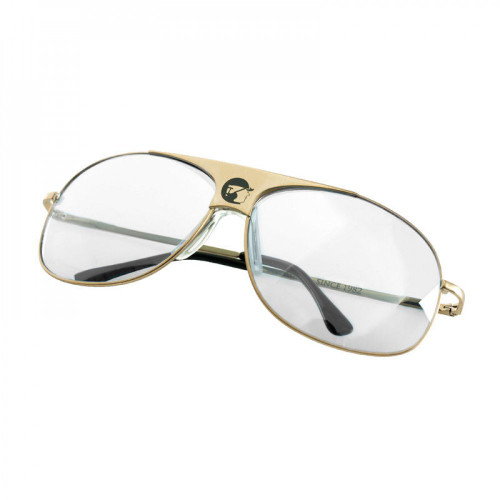 FINN TACK Finntack Pro Rayban Style Driving Glasses - Gold/Clear - One Size