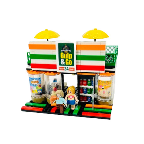 General Jim's Toys and Bricks Modular Building Blocks Bricks 320 Piece Creator Street Convenience Store Gas Station Building Model MOC Set - for Teens and Adults General Jim's Toys and Bricks Modular Building Blocks Bricks 320 Piece Creator Street Convenience Store Gas Station Building Model MOC Set - for Teens and Adults