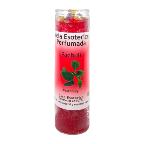 Patchouli-Palm Wax Spiritual Intention Spell Candle-[RED ] | Vela CASA ESOTERICA PERFUMADA- (PACHULI)