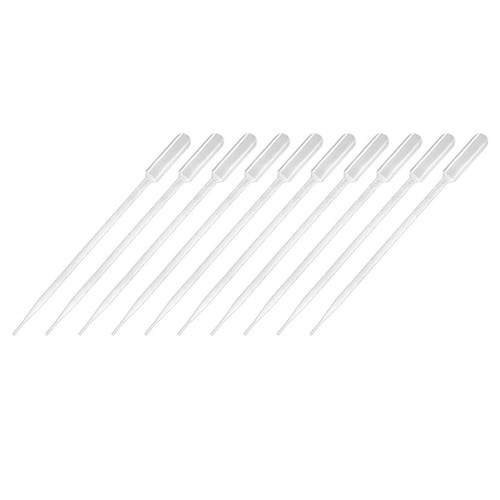uxcell 50 Pcs Plastic Disposable Pipettes 10ml, Clear Graduated Transfer Pipettes, 295mm Length, Liquid Dropper for Lab