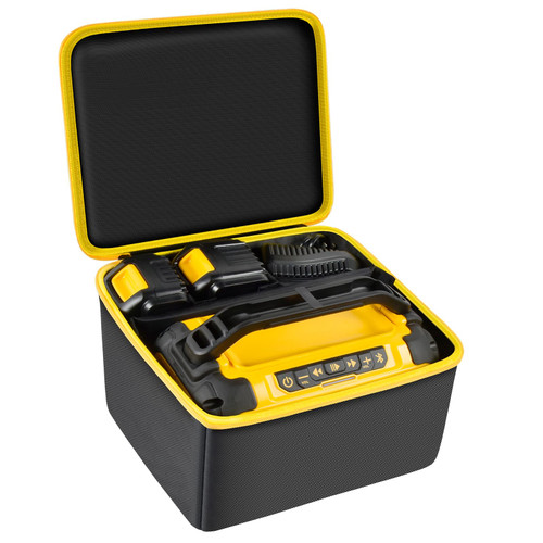 Wireless Speaker Case Bag Compatible with DEWALT 20V MAX Bluetooth Speaker (DCR010), Tools Carrying Box for Dewalt Radio Speakers Bluetooth Wireless, Battery Charger and for 20v Max Battery (Bag Only)