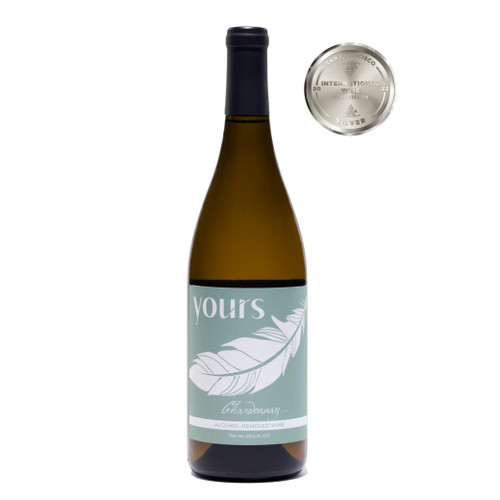 YOURS Non-Alcoholic Wine California Chardonnay - Award Winning Alcohol Removed White Wine Only 30 Calories and No Added Sugar YOURS Non-Alcoholic Wine California Chardonnay - Award Winning Alcohol Removed White Wine Only 30 Calories and No Added Sugar