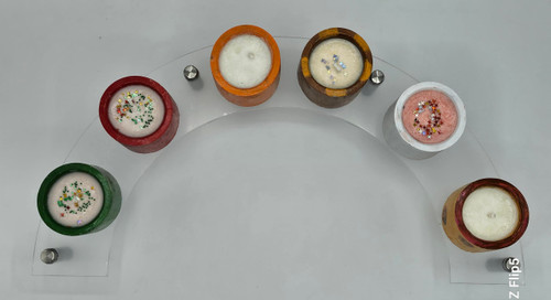 6 Pack Candles for Home Scented Aromatherapy Candles Gifts Set for Women Soy Wax Long Lasting Amber Jar Candles for Valentine Birthday Mother's Thanksgiving Day Present