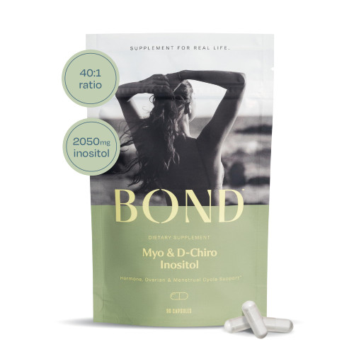 BOND Myo-Inositol & D-Chiro Inositol Capsules: Hormone Balance and Healthy Ovarian Support for Women* | 90 Vegan Capsules | 30-Day Supply | Vitamin B8 Inositol Powder Supplement BOND Myo-Inositol & D-Chiro Inositol Capsules: Hormone Balance and Healthy Ovarian Support for Women* | 90 Vegan Capsules | 30-Day Supply | Vitamin B8 Inositol Powder Supplement