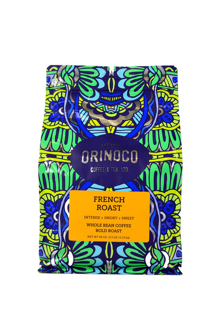 Orinoco French Roast 2.5lb bag, Bold Roast, Whole Bean Coffee, 100% Arabica beans
