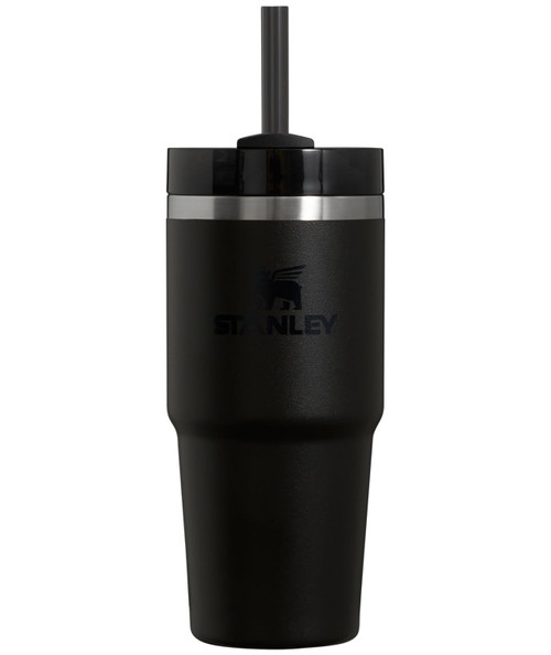 Stanley Quencher H2.0 FlowState Stainless Steel Vacuum Insulated Tumbler with Lid and Straw for Water, Iced Tea or Coffee, Smoothie and More, Black 2.0, 14oz