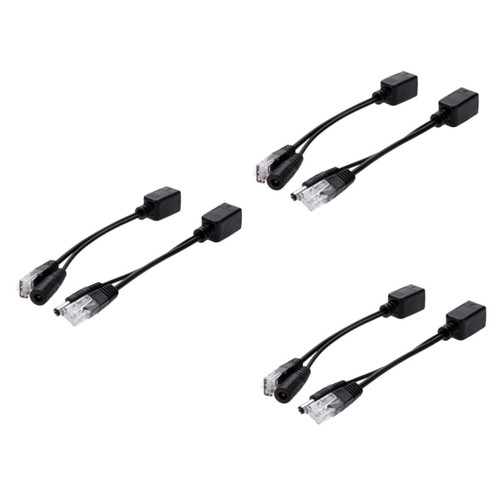 6 Pcs Poe Cable Adapter Poe Splitter Poe Adapter Poe Injector Wire Poe Injector Cable Module