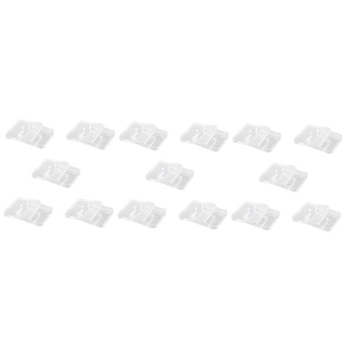 Gatuida 15 Pcs Petri Dish Transparent Petri Culture Plate Clear Glass Petri Plate with Lid Yeast Glases Square Culture Plate Clear Science Culture Dishes Lab Dish Flat Disposable Plastic