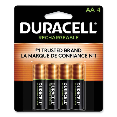 DURACELL DX1500B4N Rechargeable StayCharged NiMH AA Batteries (4/Pack)