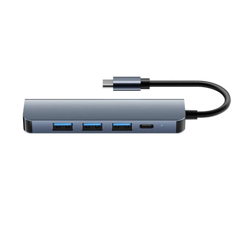 BRASSU Five-in-one Docking Station 4 Ports USB3.0 PD Fast Charging Docking Station