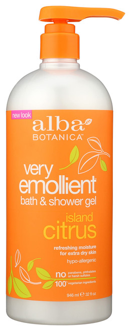 Alba Botanica Very Emollient Body Wash Island Citrus 32 fl oz