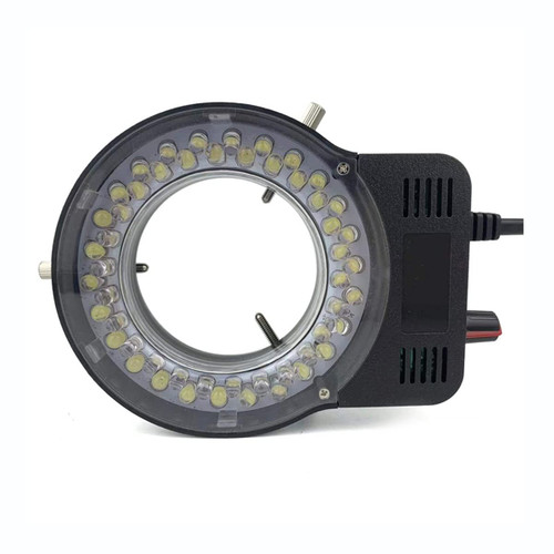 Lab Microscope Accessories Adjustable 52/144 LED Ring Light Illuminator Lamp Fit for Industry Stereo Trinocular Microscope Video Camera Lens Magnifier (Color : 52 LED Black)