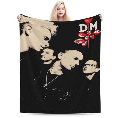 Depeche Music Mode Blanket Winter Soft Warm Cozy Lightweight Flannel Fleece Blankets Sofa Bed Couch Decorate Throw Blanket 40"X30"