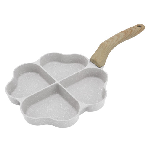 4 Cup Nonstick Egg Frying Pan, Heart Shape Egg Pan Omelette Pan Egg Cooker Crepe Pan for Breakfast Gas Stove and Induction Cookware(White) 4 Cup Nonstick Egg Frying Pan, Heart Shape Egg Pan Omelette Pan Egg Cooker Crepe Pan for Breakfast Gas Stove and Induction Cookware(White)