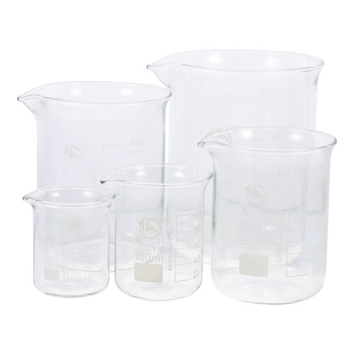 POPETPOP 5pcs Beaker Liquid Measuring Cups Scale Measuring Cups Transparent Measure Cups Scale Liquid Holders Measuring Cups with Scale Clear Measuring Cup Measuring Tools Container Glass