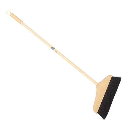 KONTONTY Pine Horsetail Broom Indoor Broom Horse Hair Broom Soft Bristle Broom Tile Surface Broom Heavy Duty Household Broom Wooden Broom Floor Sweeping Brush Pine Wood Carpet Brush Plastic
