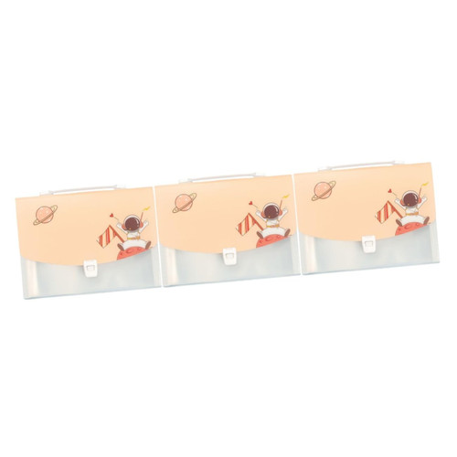 Tofficu 3pcs Multi-Level Folder Accordion Document Folder Letter A4 Paper Folder for Document Expanding Folder File Folder Organizer Accordion File Folder Test Paper Folder Rack Plastic