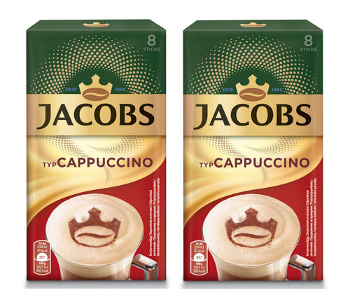 Jacobs CAPPUCCINO Instant Coffee - 16 Coffee Sticks