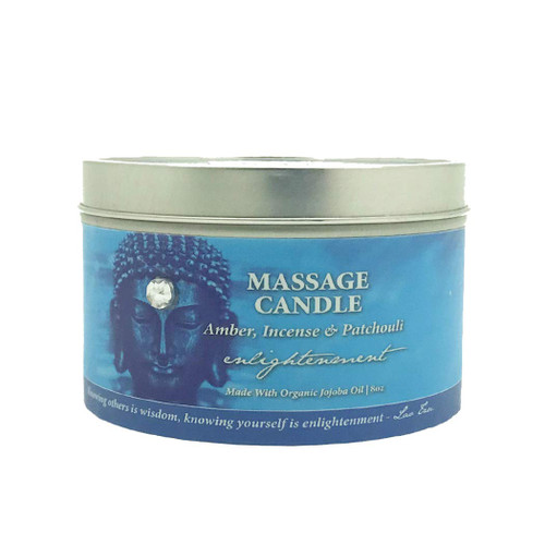 8 oz Buddhalicious Moisturizing Candle for Massage Enlightenment