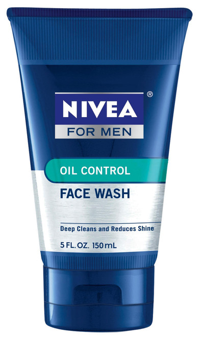 Nivea for Men Purifying Face Wash, Oil Control, 5-Ounce Tubes