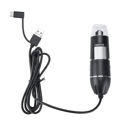 LCD Digital Microscope, Handheld USB Microscope 1000X Magnification Coin Microscope Kit, Electronic Microscope Mini Endoscope Camera with 8 LED Light for Beginner