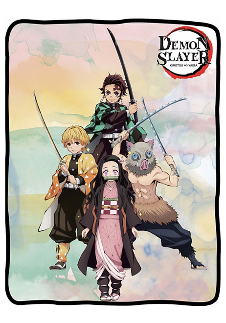 Surreal Entertainment Demon Slayer Group Fleece Blanket Standard