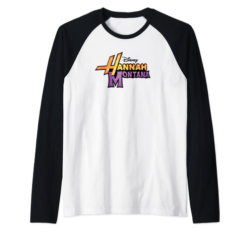 Disney Hannah Montana Logo T-Shirt Raglan Baseball Tee
