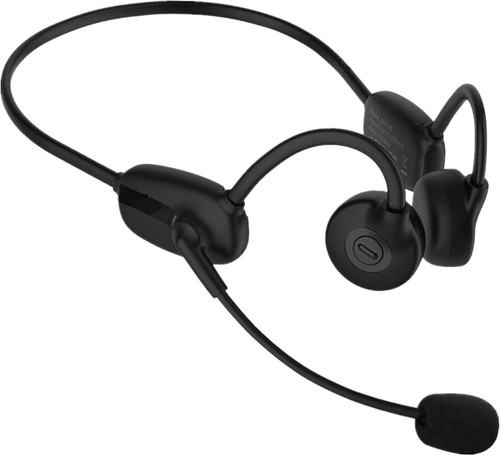 NANK Bone Conduction Headphones, Open-Ear Stereo Bluetooth Headset with Noise-Canceling Boom Microphone, Wireless Earphones, Bone Conducting Headphones with Mic for Office