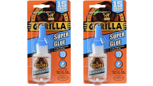 Gorilla Super Glue, 15 g, Clear, (2 Pack) Gorilla Super Glue, 15 g, Clear, (2 Pack)