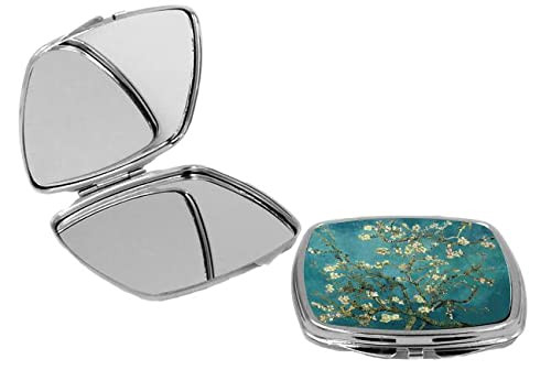 Sam Sandor Square Compact Mirror Personal Mirror - Vincent Van Gogh Almond Blossoms
