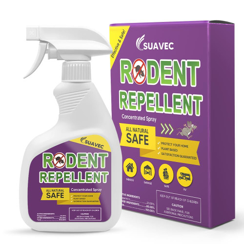 SUAVEC Rodent Repellent Spray, Mice Repellent, Peppermint Spray for Mouse Repellent, Rat Deterrent Spray for House, Peppermint Oil to Repel Mice and Rats, RV Rodent Repellant, Keep Mice Away Indoors SUAVEC Rodent Repellent Spray, Mice Repellent, Peppermint Spray for Mouse Repellent, Rat Deterrent Spray for House, Peppermint Oil to Repel Mice and Rats, RV Rodent Repellant, Keep Mice Away Indoors
