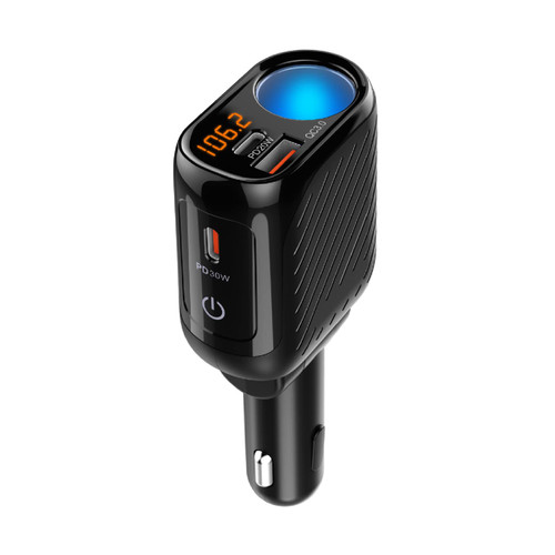 YANTU Cigarette Lighter Adapter Usb Charger, Car Charger Adapter With 12v Extension Lead Usb Multi Socket,
