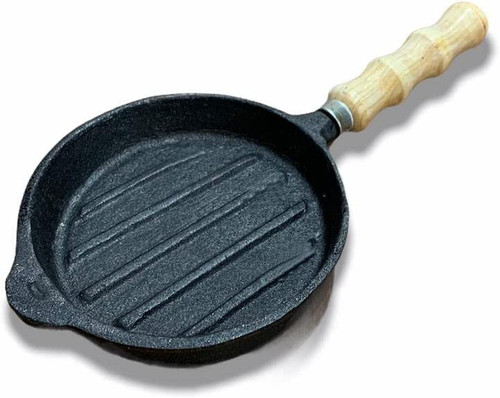 GW STORE - Cast Iron Skillet Pan Provolone Melted Cheese Pan GW STORE - Cast Iron Skillet Pan Provolone Melted Cheese Pan