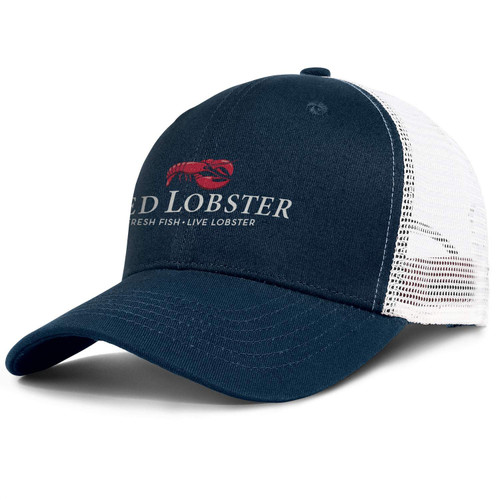 Unisex Men's Red Lobster Restaurant Hat Baseball Hat Adjustable Mesh Strapback Visor Caps